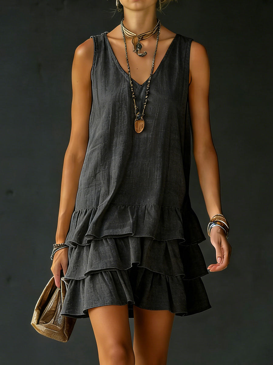 Elba | Vestido Suelto Color Liso