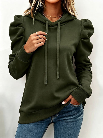 Benita | Sudadera Capucha Manga Abullonada