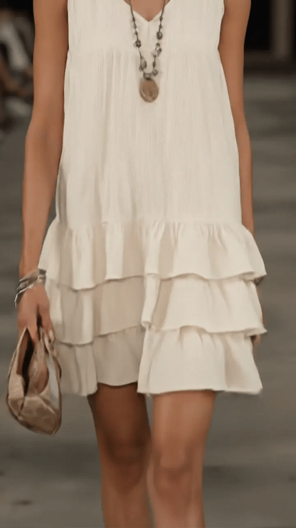 Elba | Vestido Suelto Color Liso