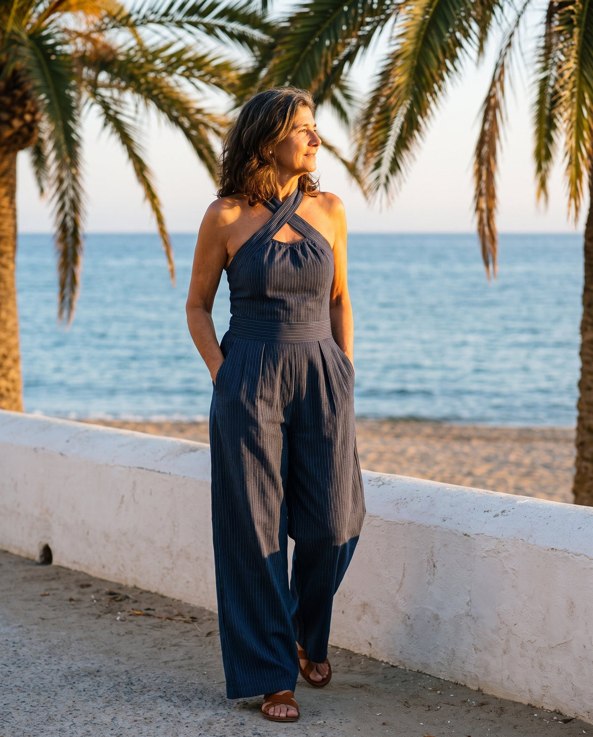 Eki | Mono Largo Fluido con Cuello Halter