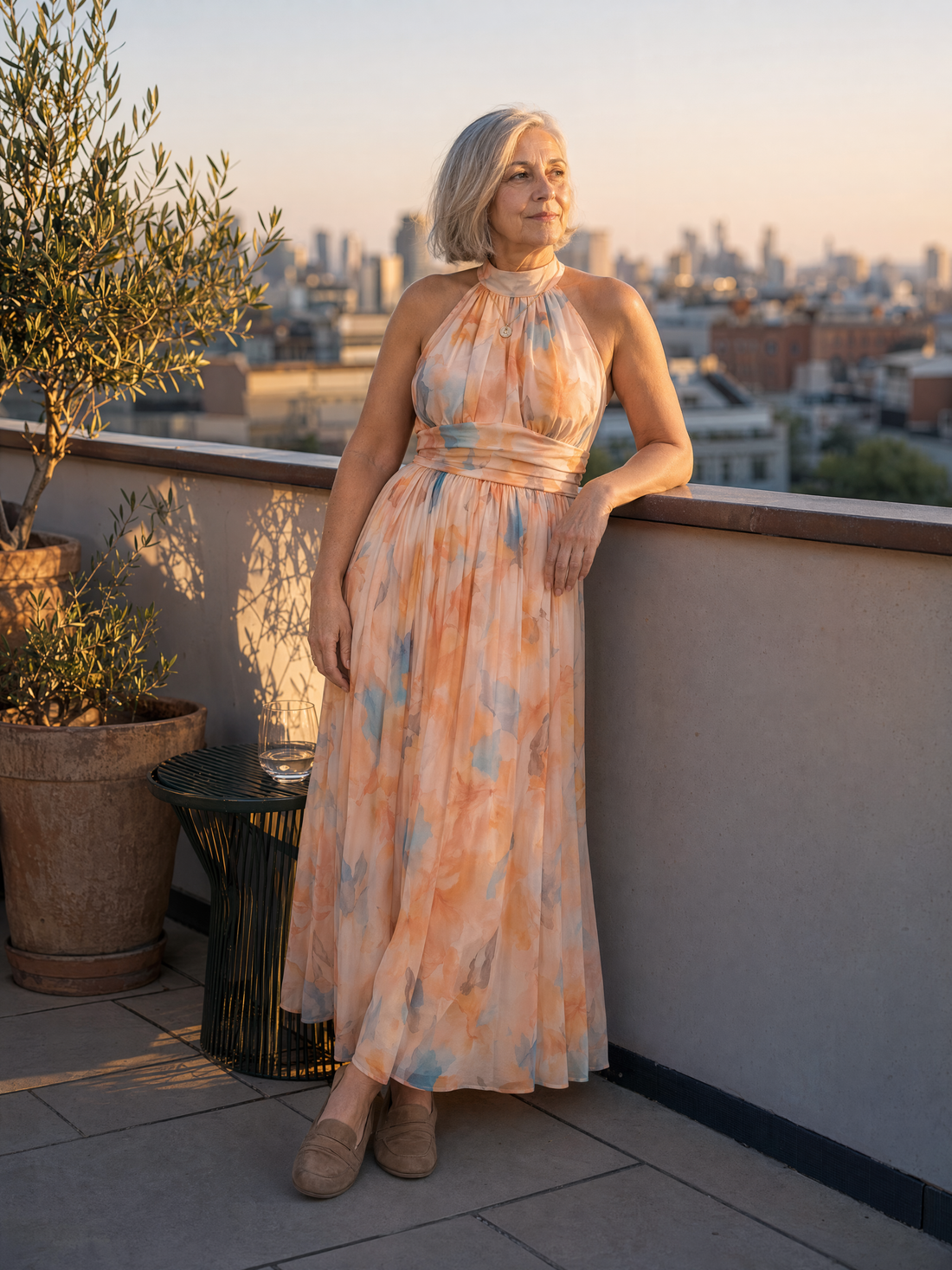 Aída | Vestido Largo Cuello Halter