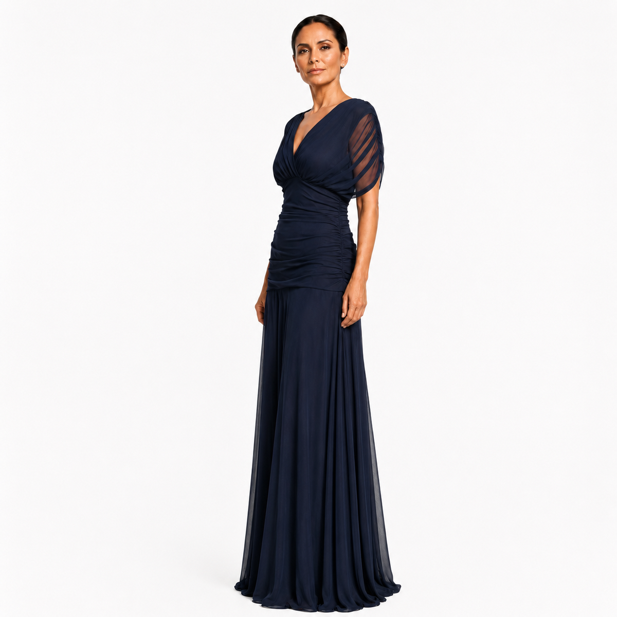 Guadalupe | Elegante Vestido Azul Noche