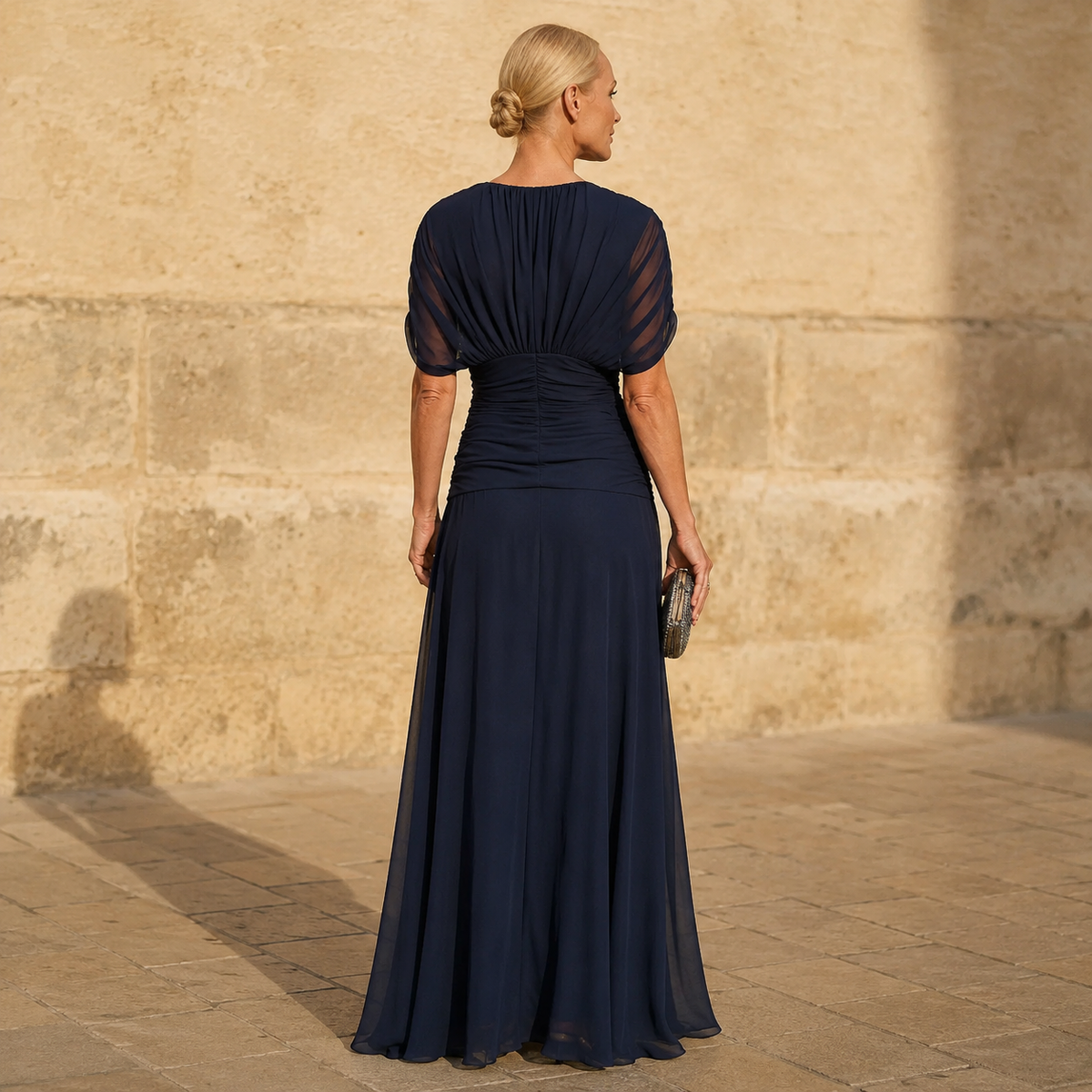 Guadalupe | Elegante Vestido Azul Noche