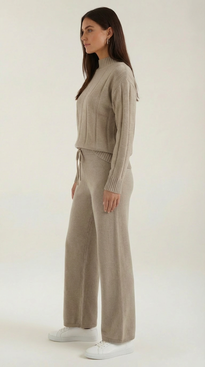 Eleanor Knit Sweater and Wide-Leg Pants Set