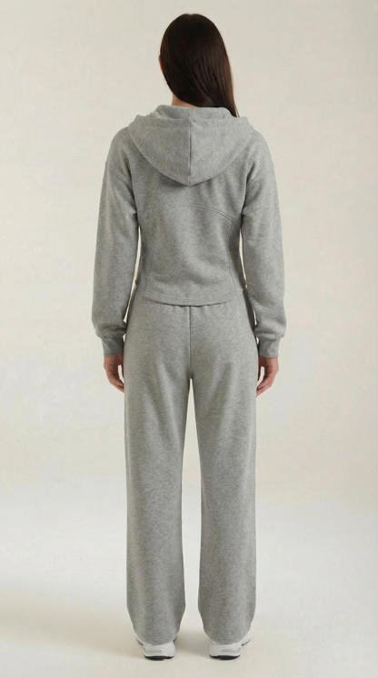 Yolanda Sweatshirt and Wide-Leg Pants Set
