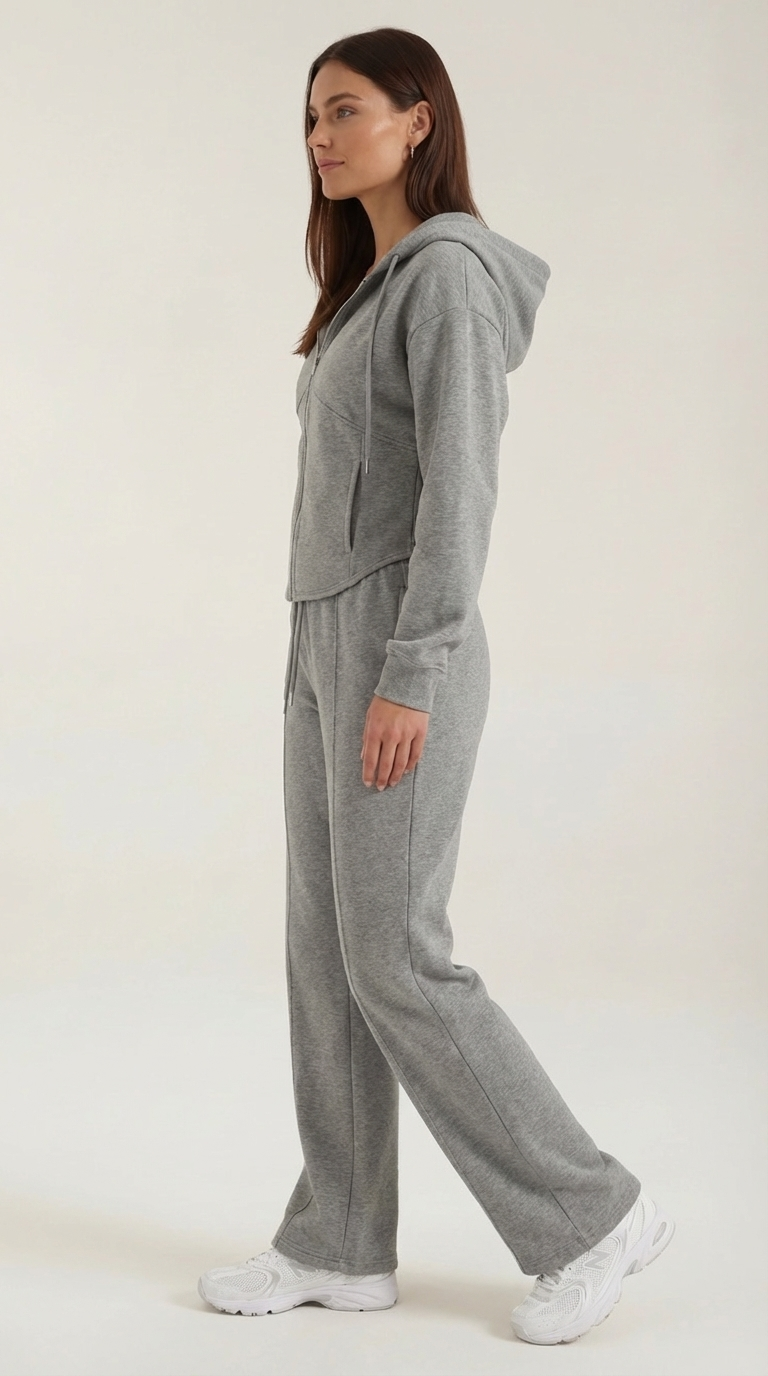Yolanda Sweatshirt and Wide-Leg Pants Set