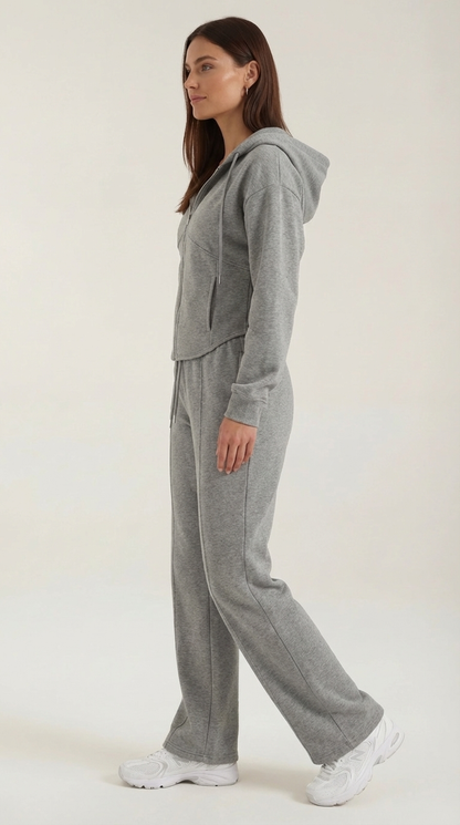 Yolanda Sweatshirt and Wide-Leg Pants Set