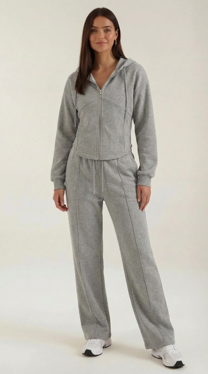 Yolanda Sweatshirt and Wide-Leg Pants Set