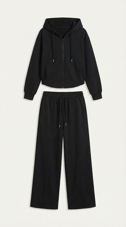 Yolanda Sweatshirt and Wide-Leg Pants Set