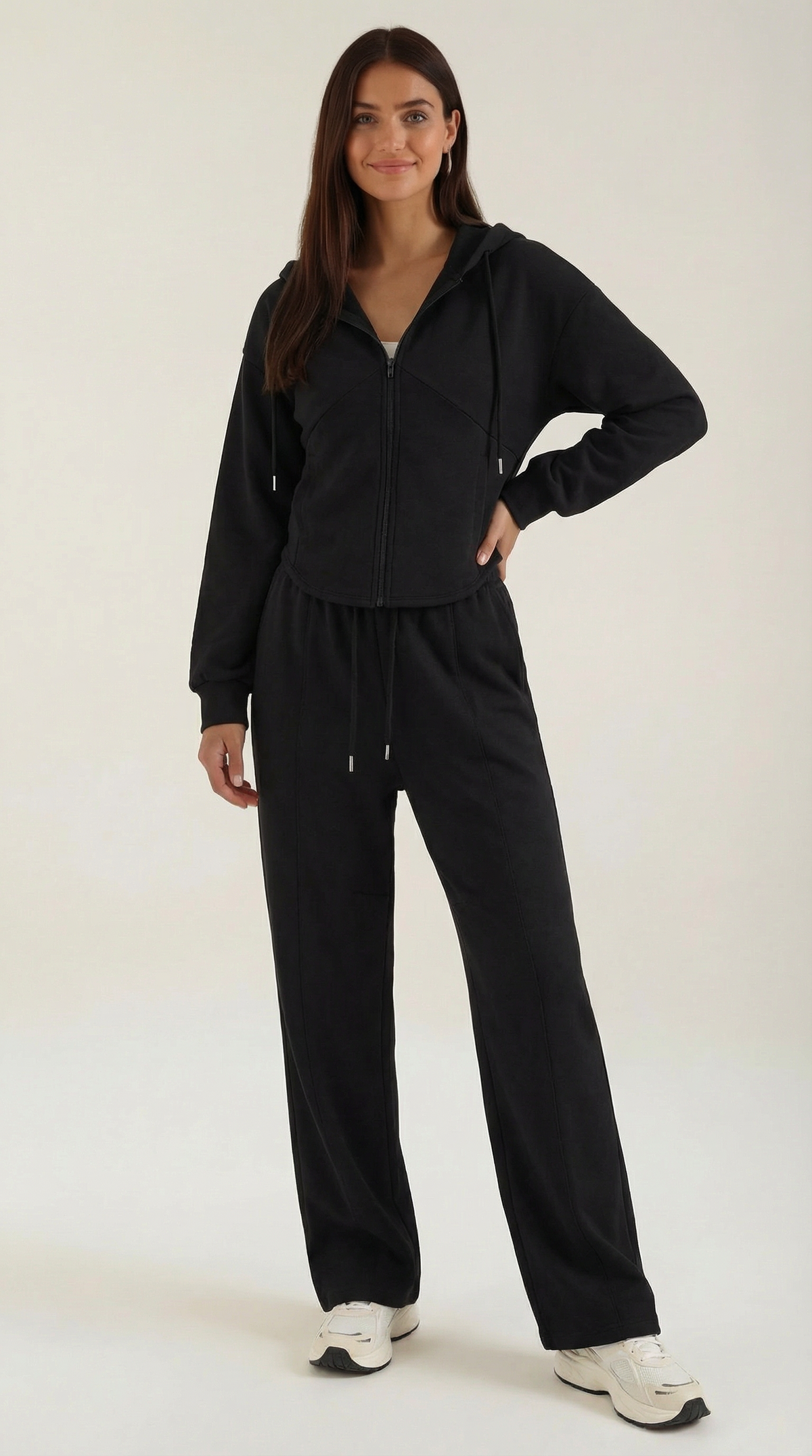 Yolanda Sweatshirt and Wide-Leg Pants Set
