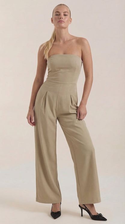 Eliza Strapless Wide-Leg Jumpsuit