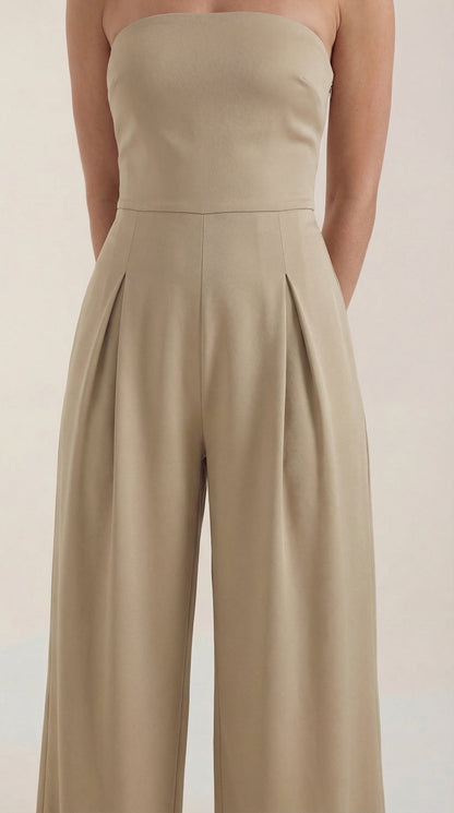 Eliza Strapless Wide-Leg Jumpsuit