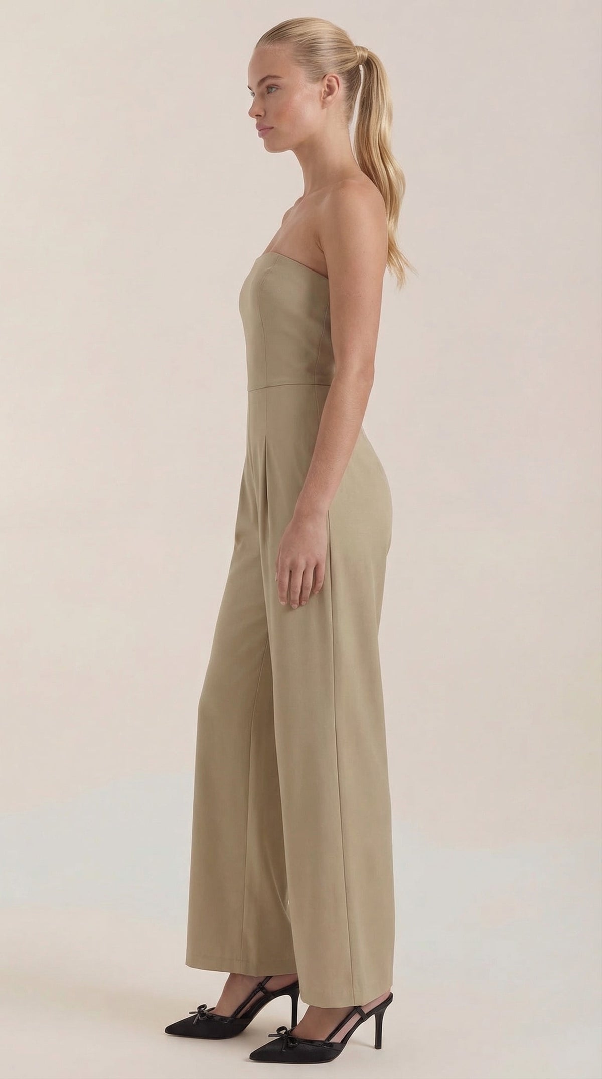 Eliza Strapless Wide-Leg Jumpsuit