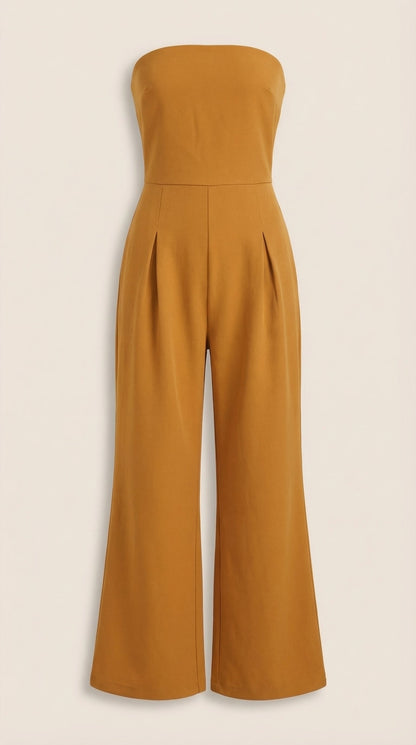 Eliza Strapless Wide-Leg Jumpsuit