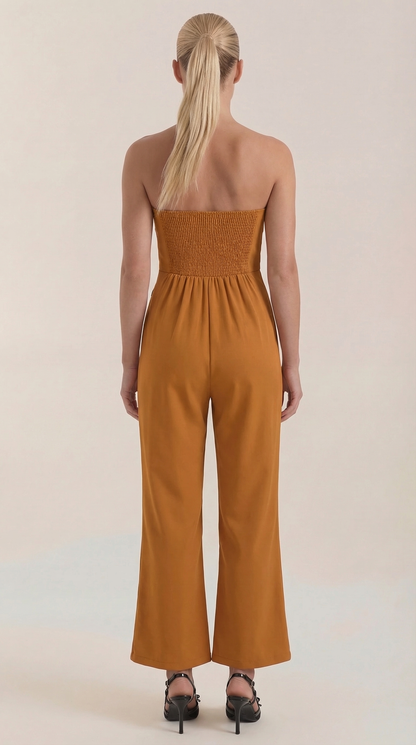 Eliza Strapless Wide-Leg Jumpsuit
