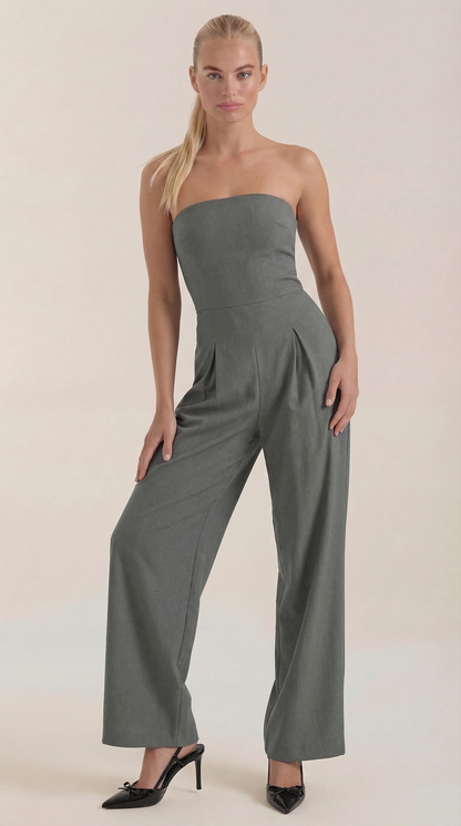 Eliza Strapless Wide-Leg Jumpsuit