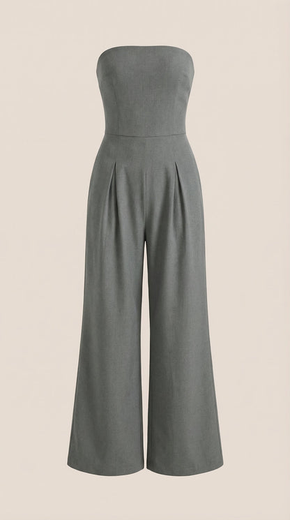 Eliza Strapless Wide-Leg Jumpsuit