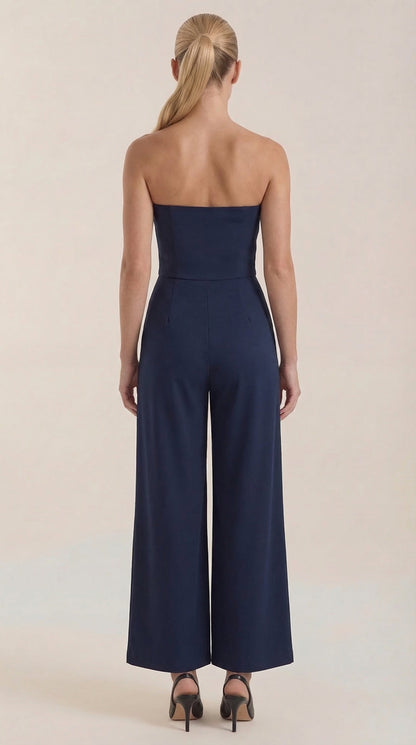 Eliza Strapless Wide-Leg Jumpsuit