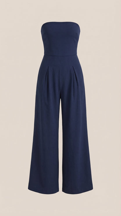 Eliza Strapless Wide-Leg Jumpsuit