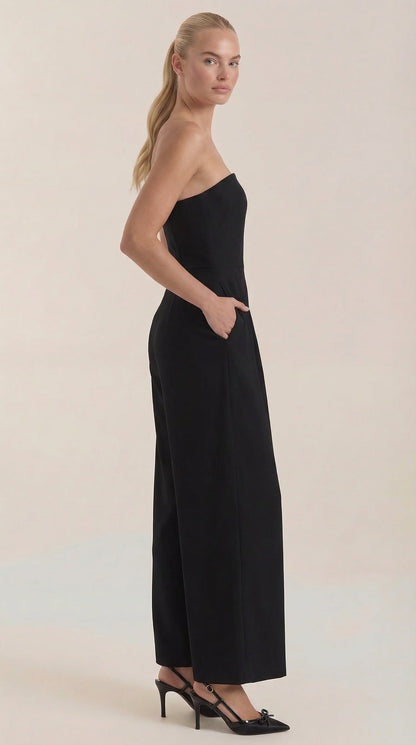 Eliza Strapless Wide-Leg Jumpsuit