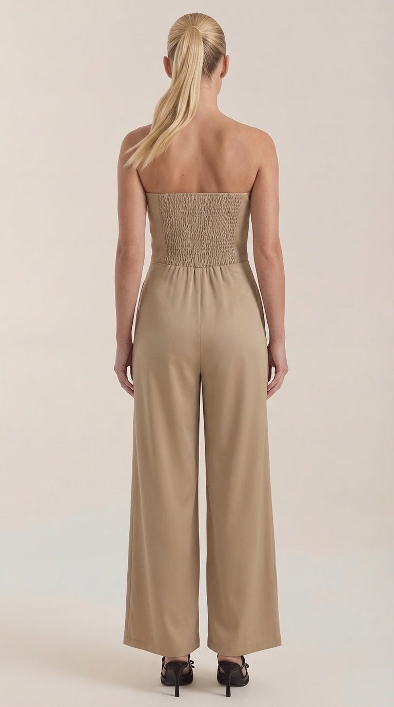 Eliza Strapless Wide-Leg Jumpsuit