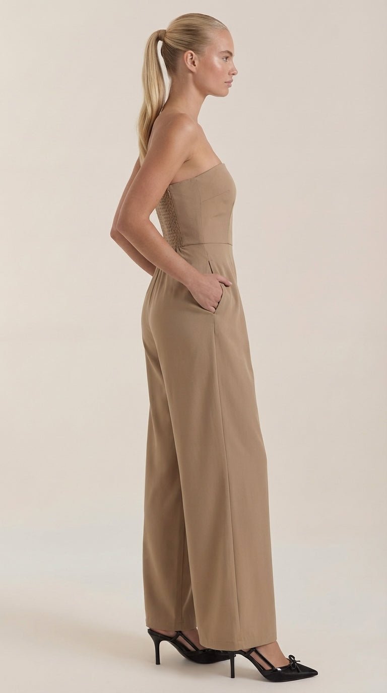 Eliza Strapless Wide-Leg Jumpsuit