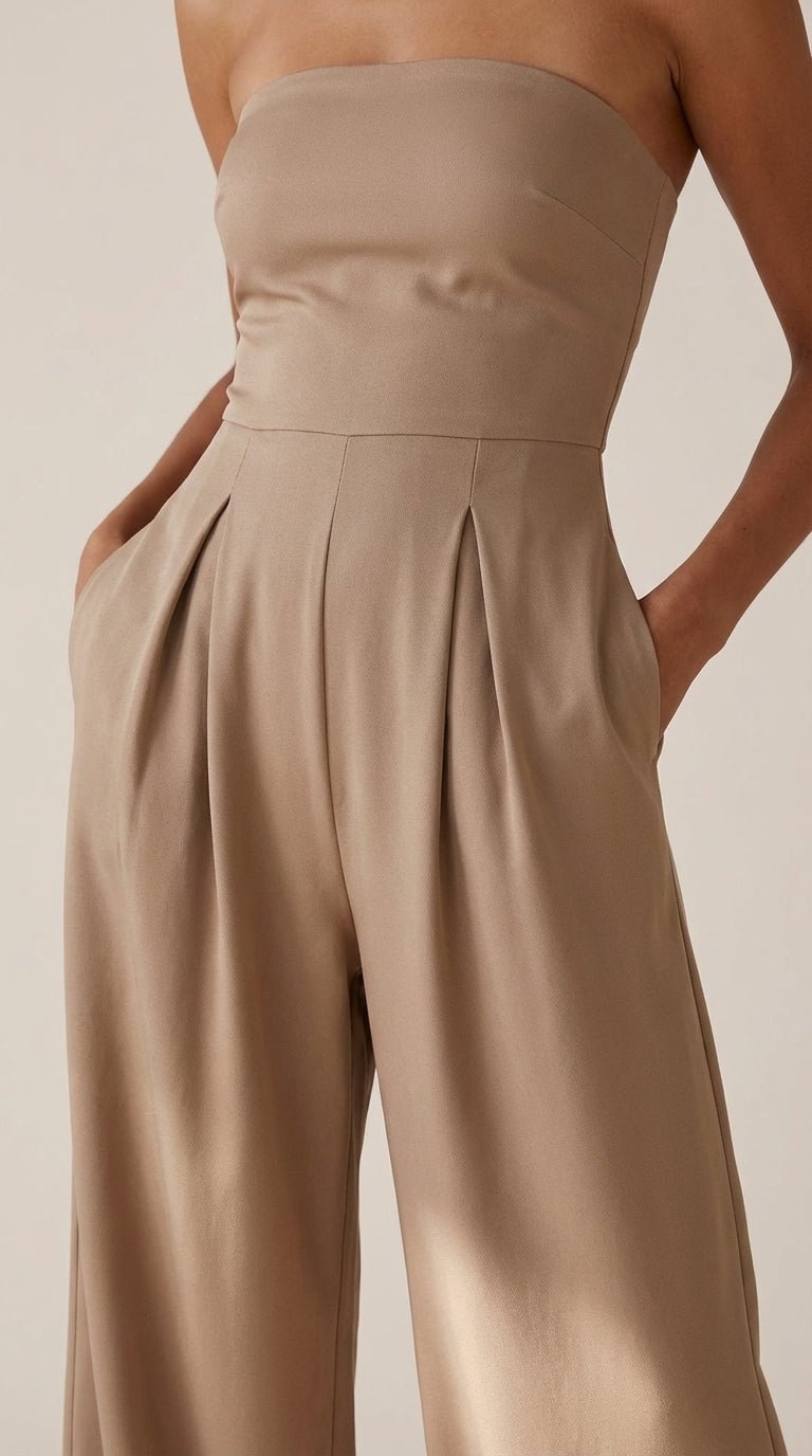 Eliza Strapless Wide-Leg Jumpsuit