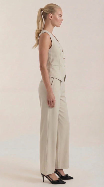 Elise | Women's V-neck Two-Piece Elegant Suit