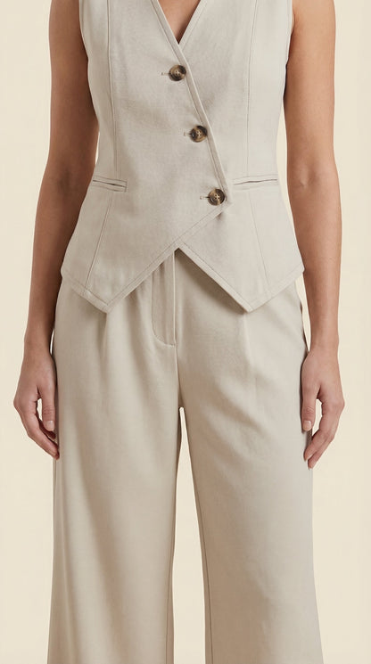Elise | Women's V-neck Two-Piece Elegant Suit