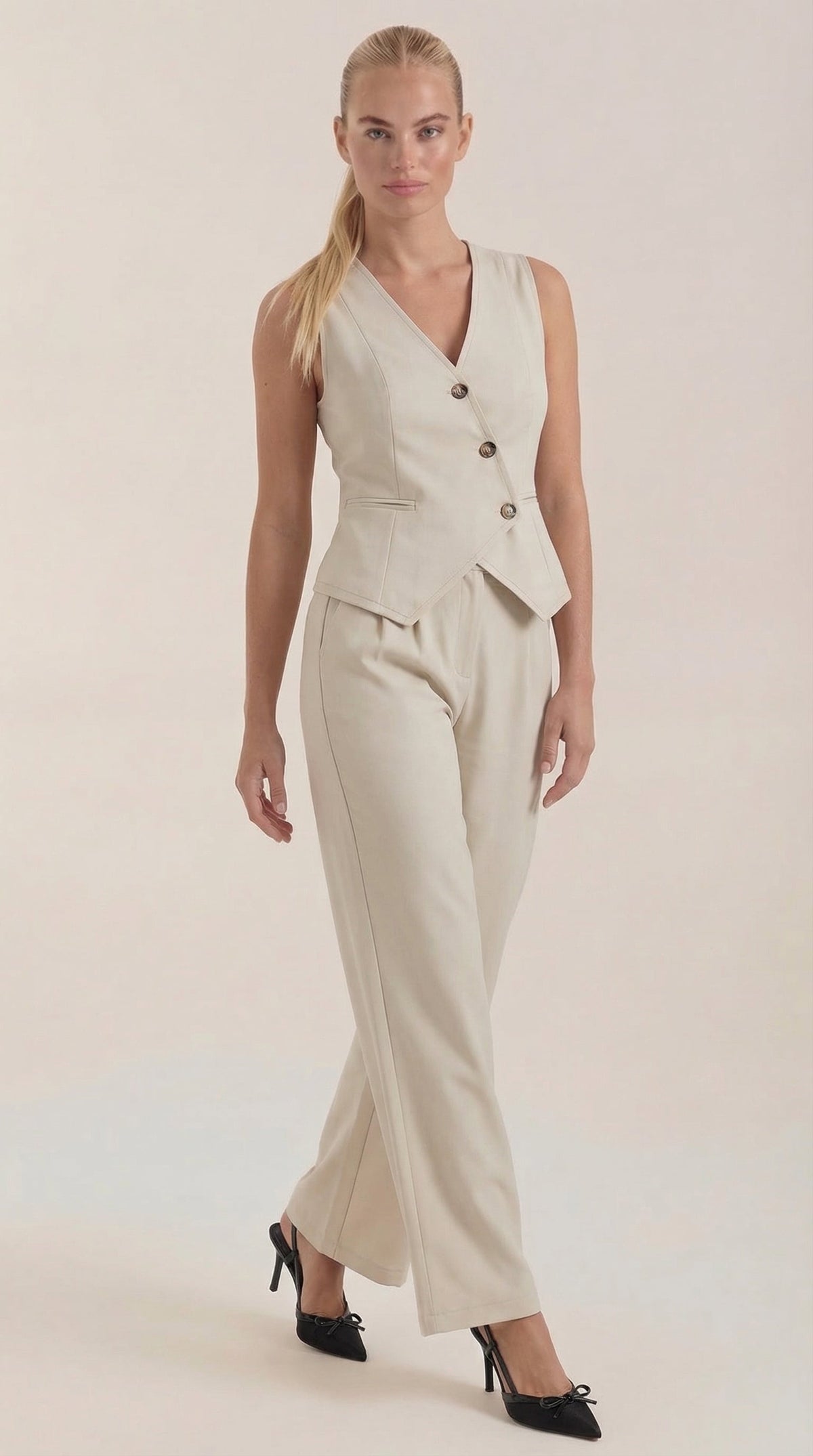 Elise | Women's V-neck Two-Piece Elegant Suit