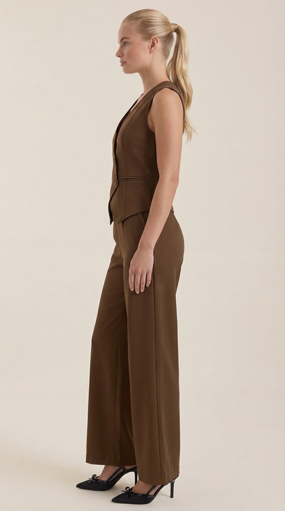 Elise | Women's V-neck Two-Piece Elegant Suit