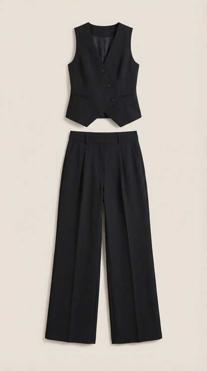 Elise | Women's V-neck Two-Piece Elegant Suit